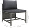 vidaXL - Tuinbank - 3-zits - met - kussens - poly - rattan - grijs