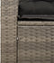 vidaXL - Tuinbank - 3-zits - met - kussens - poly - rattan - grijs