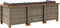 vidaXL - Tuinbank - 3-zits - met - kussens - poly - rattan - grijs