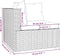 vidaXL - Tuinbank - 3-zits - met - kussens - poly - rattan - grijs