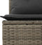 vidaXL - Tuinbank - 3-zits - met - kussens - poly - rattan - grijs