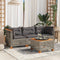 vidaXL - Tuinbank - 3-zits - met - kussens - poly - rattan - grijs