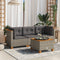 vidaXL - Tuinbank - 3-zits - met - kussens - poly - rattan - grijs