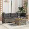vidaXL - Tuinbank - 3-zits - met - kussens - poly - rattan - grijs