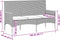 vidaXL - Tuinbank - 3-zits - met - kussens - poly - rattan - grijs