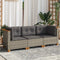 vidaXL - Tuinbank - 3-zits - met - kussens - poly - rattan - grijs