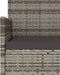 vidaXL - Tuinbank - 3-zits - met - kussens - poly - rattan - grijs