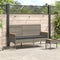 vidaXL - Tuinbank - 3-zits - met - kussens - poly - rattan - grijs