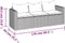 vidaXL - Tuinbank - 3-zits - met - kussens - poly - rattan - grijs