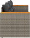 vidaXL - Tuinbank - 3-zits - met - kussens - poly - rattan - grijs