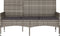 vidaXL - Tuinbank - 3-zits - met - kussens - poly - rattan - grijs