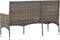 vidaXL - Tuinbank - 3-zits - met - kussens - poly - rattan - grijs