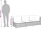 vidaXL - Tuinbank - 3-zits - met - kussens - poly - rattan - grijs