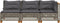 vidaXL - Tuinbank - 3-zits - met - kussens - poly - rattan - grijs