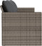 vidaXL - Tuinbank - 3-zits - met - kussens - poly - rattan - grijs