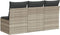 vidaXL - Tuinbank - 3-zits - met - kussens - poly - rattan - lichtgrijs