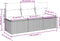 vidaXL - Tuinbank - 3-zits - met - kussens - poly - rattan - lichtgrijs