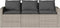 vidaXL - Tuinbank - 3-zits - met - kussens - poly - rattan - lichtgrijs