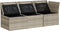 vidaXL - Tuinbank - 3-zits - met - kussens - poly - rattan - lichtgrijs