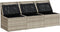vidaXL - Tuinbank - 3-zits - met - kussens - poly - rattan - lichtgrijs