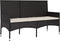 vidaXL - Tuinbank - 3-zits - met - kussens - poly - rattan - zwart