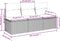 vidaXL - Tuinbank - 3-zits - met - kussens - poly - rattan - zwart