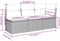 vidaXL - Tuinbank - 3-zits - met - kussens - poly - rattan - zwart