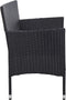 vidaXL - Tuinbank - 3-zits - met - kussens - poly - rattan - zwart