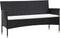 vidaXL - Tuinbank - 3-zits - met - kussens - poly - rattan - zwart