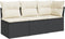 vidaXL - Tuinbank - 3-zits - met - kussens - poly - rattan - zwart