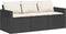vidaXL - Tuinbank - 3-zits - met - kussens - poly - rattan - zwart