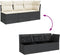 vidaXL - Tuinbank - 3-zits - met - kussens - poly - rattan - zwart