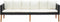 vidaXL - Tuinbank - 3-zits - met - kussens - poly - rattan - zwart