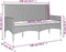 vidaXL - Tuinbank - 3-zits - met - kussens - poly - rattan - zwart