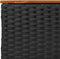 vidaXL - Tuinbank - 3-zits - met - kussens - poly - rattan - zwart