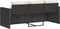 vidaXL - Tuinbank - 3-zits - met - kussens - poly - rattan - zwart