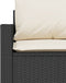 vidaXL - Tuinbank - 3-zits - met - kussens - poly - rattan - zwart