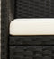 vidaXL - Tuinbank - 3-zits - met - kussens - poly - rattan - zwart