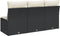 vidaXL - Tuinbank - 3-zits - met - kussens - poly - rattan - zwart
