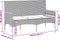 vidaXL - Tuinbank - 3-zits - met - kussens - poly - rattan - zwart