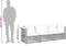 vidaXL - Tuinbank - 3-zits - met - kussens - poly - rattan - zwart