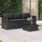 vidaXL - Tuinbank - 3-zits - met - kussens - poly - rattan - zwart