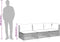 vidaXL - Tuinbank - 3-zits - met - kussens - poly - rattan - zwart
