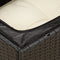 vidaXL - Tuinbank - 3-zits - met - kussens - poly - rattan - zwart