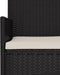 vidaXL - Tuinbank - 3-zits - met - kussens - poly - rattan - zwart