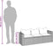 vidaXL - Tuinbank - 3-zits - met - kussens - poly - rattan - zwart