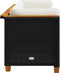 vidaXL - Tuinbank - 3-zits - met - kussens - poly - rattan - zwart