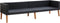 vidaXL - Tuinbank - 3-zits - met - kussens - poly - rattan - zwart