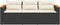 vidaXL - Tuinbank - 3-zits - met - kussens - poly - rattan - zwart