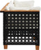 vidaXL - Tuinbank - 3-zits - met - kussens - poly - rattan - zwart